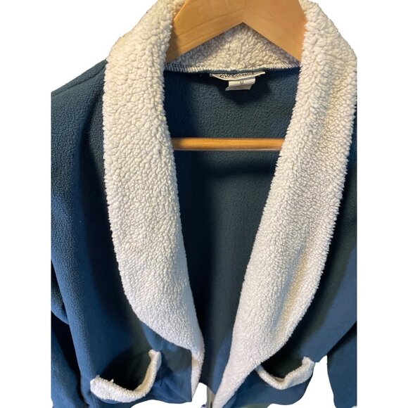 CW Classics Blue Lightweight Sherpa Trim Fleece Jacket Sz M - Picture 4 of 10